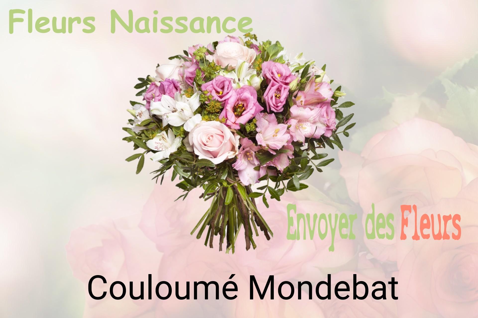 Bouquet de fleurs de naissance livré à Couloumé-Mondebat